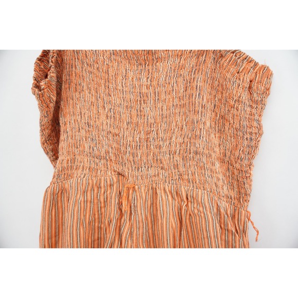 VGC Aeropostale Jumper Womens M Medium Orange Wide Leg Shirred Adjustable Straps - Picture 6 of 6